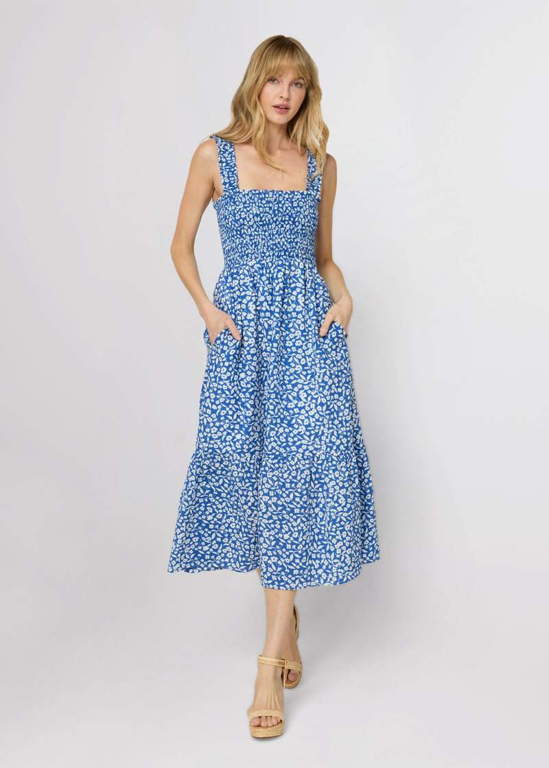 The Smocked Ruffle Tank Midi Dress The Smocked Ruffle Tank Midi Dress