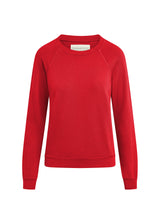 Red sweatshirt on a white background