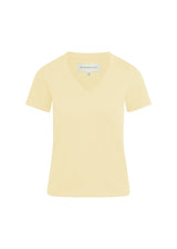 Light yellow t-shirt on a white background