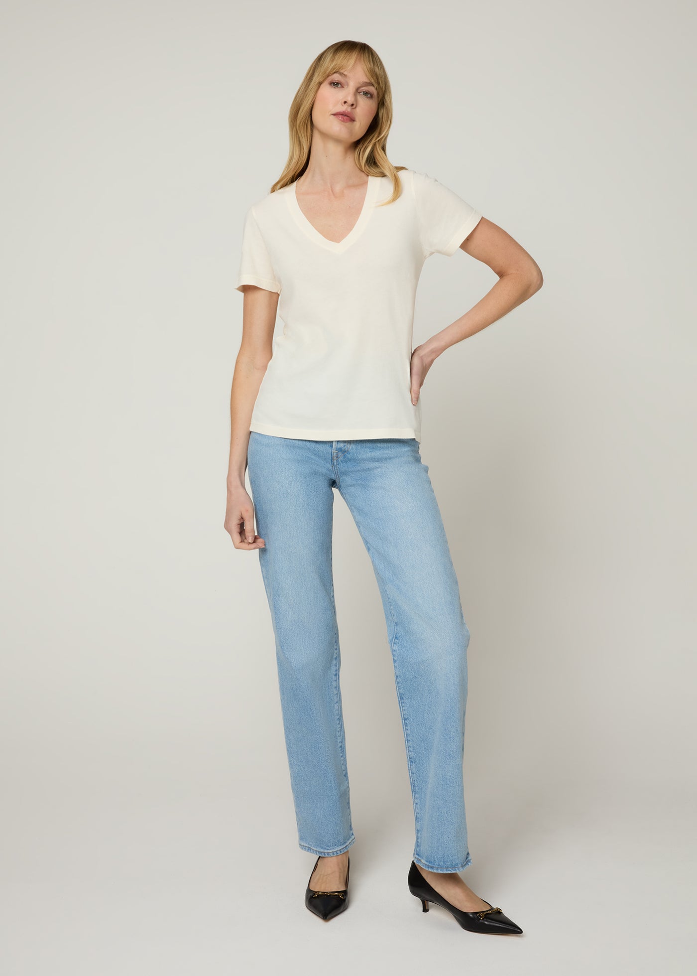 The V Neck Tee – The Standard Stitch